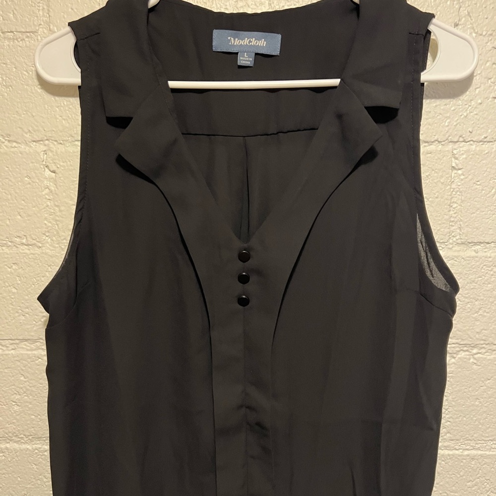 ModCloth Unrivaled Enjoyment Sleeveless Top